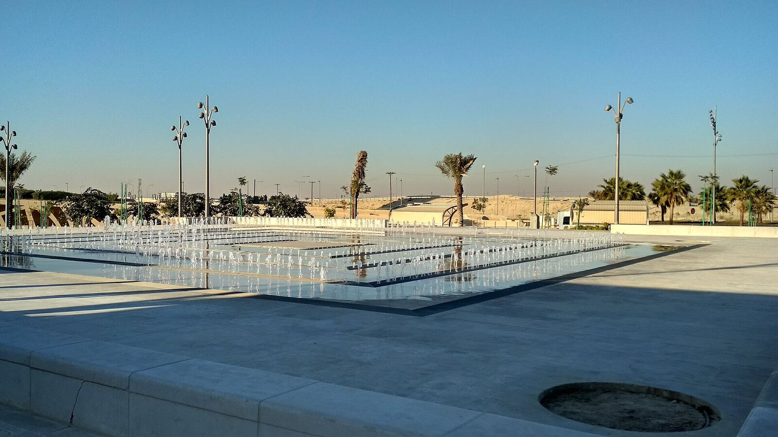 De boulevard aan de Golfkust bij Dammam